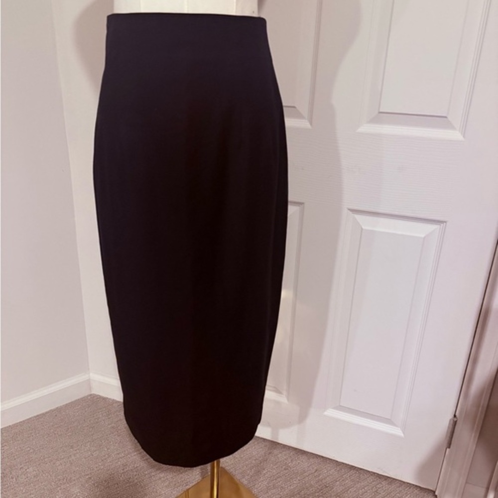 Teri Jon Black High-Waisted Pencil Skirt – Size 6